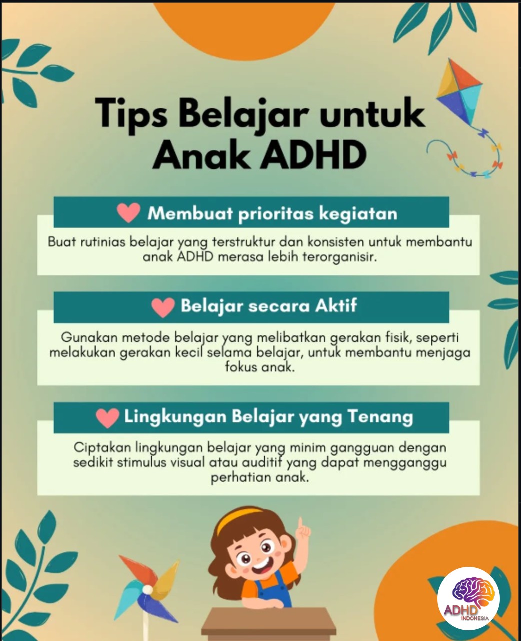 Strategi Belajar yang Cocok untuk Anak ADHD di Kabupaten Lebong